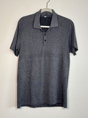 Lululemon Men's Grey Performance Golf Polo | Size M
